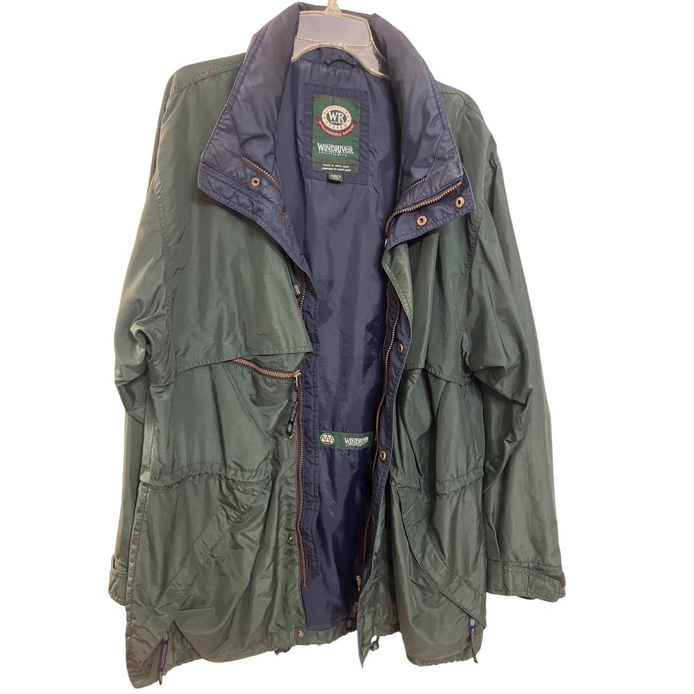 Windriver Outfitting Co Mens L G‎ Green Navy Interchangeable System Jacket Coat